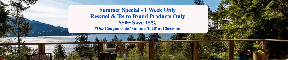 Save 15% on Rescue! and Terro Brand Products