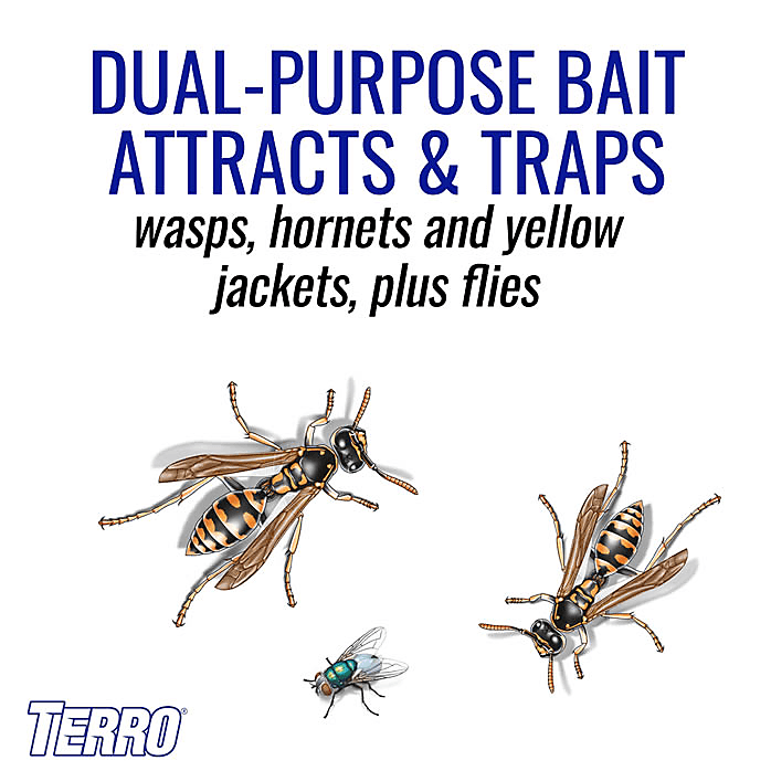 TERRO Reusable Fly & Wasp Trap - Refill
